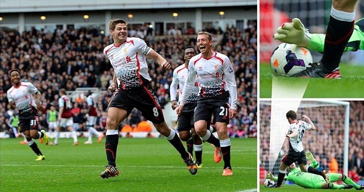 Gerrard Cetak Dua Gol Antar Liverpool Pimpin Klasemen